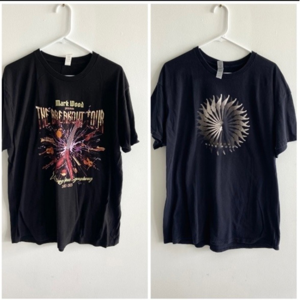 3/$25 Mark Wood The Breakout Tour 2022-2023 Turbow Concert T-Shirt XL Black LOT